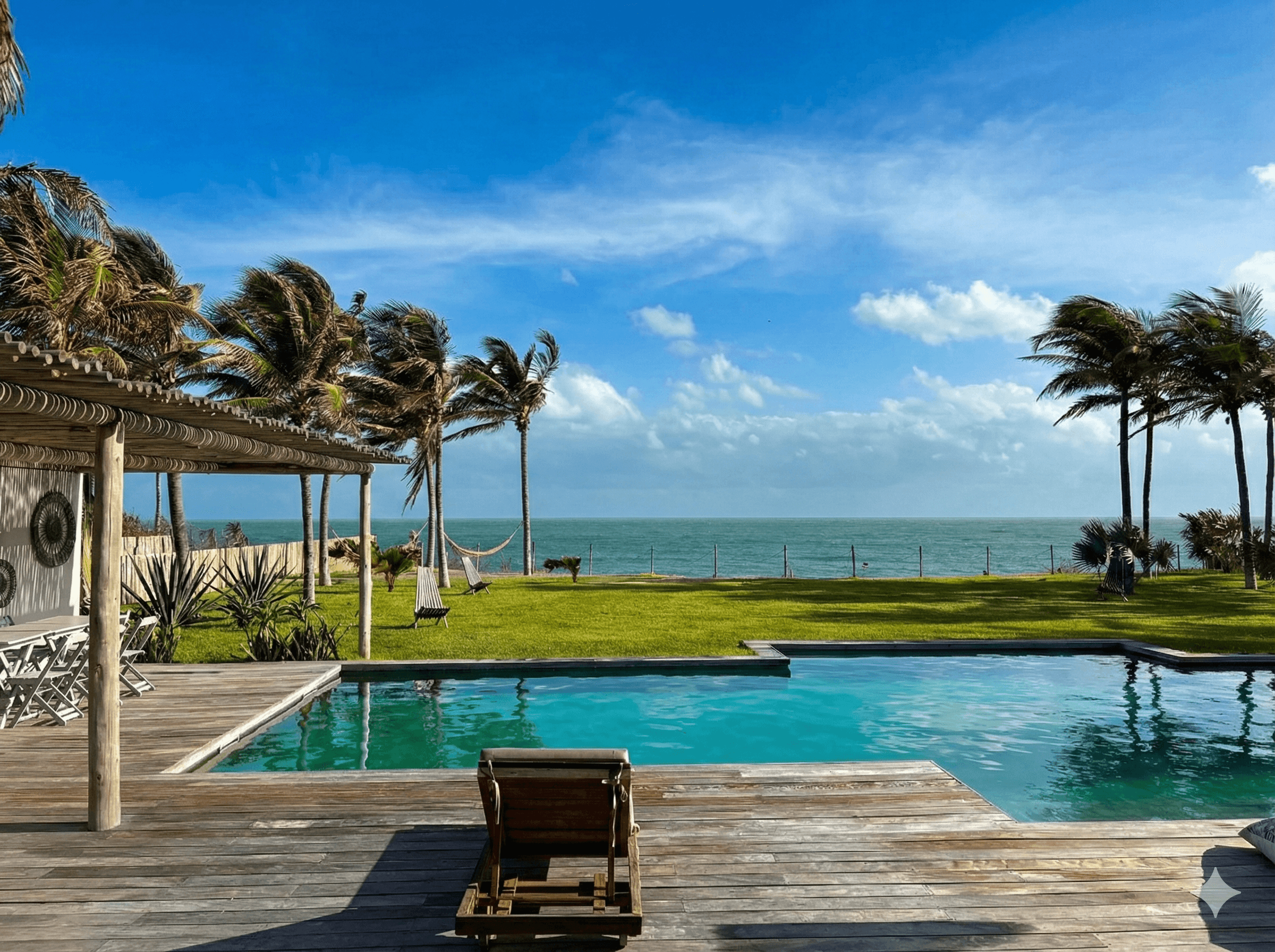 Piscine privée avec vue sur l'océan